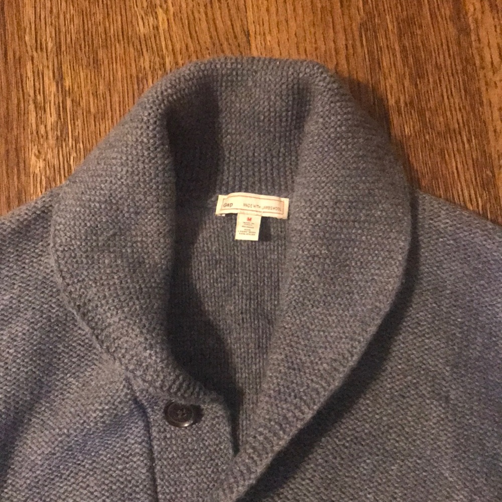 Gap light blue Shawl collar cardigan